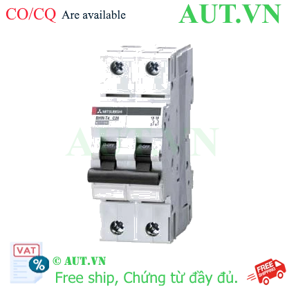 Aptomat MCB Mitsubishi BHW-T4 2P 20A - Thiết bị đóng cắt chính hãng
