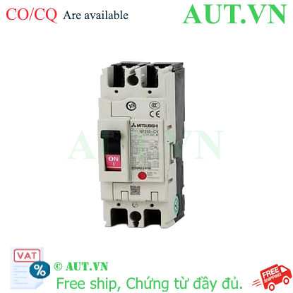 MCCB Mitsubishi NF250-CV 2P 125A 36kA Chính Hãng | AUT VN