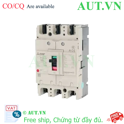 Aptomat MCCB Mitsubishi NF250-CV 3P 125A 25kA Chính Hãng