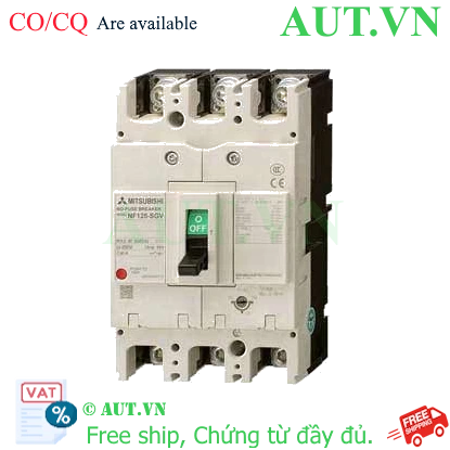 MCCB Mitsubishi NF125-SGV 3P 45-63A 36kA Chính Hãng - AUT VN