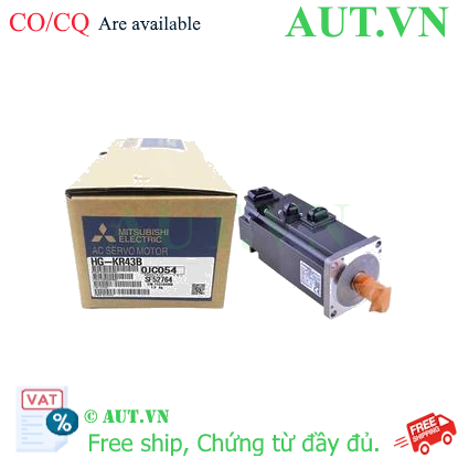Servo Mitsubishi HG-KR43B 400W Có Phanh Chính Hãng