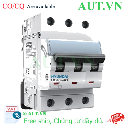 MCB Hyundai HGD63H 3P 10A 10kA
