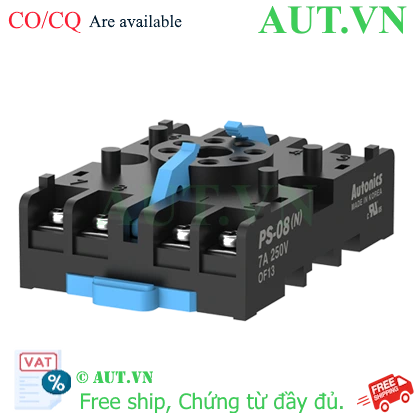 Đế Cắm 8 Chân Autonics PS-08(N) | Chân Đế Rơ Le, Timer, Bộ Điều Khiển Chính Hãng AUT VN