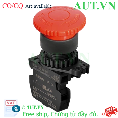 Công tắc nút nhấn Autonics S2ER-E3RA - Màu Đỏ, 1NO, Nhấn Giữ Xoay Reset
