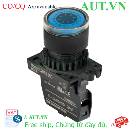 Công tắc nút nhấn Autonics L2RR-L3BDM - LED Xanh, 12-24V, Phi 22/25mm, Thiết kế Mô-đun Bền Bỉ