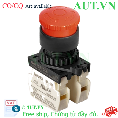 Nút Nhấn Dừng Khẩn Cấp Autonics S2ER-E2R2B | 2NC, Màu Đỏ, Nhấn Giữ Xoay Reset