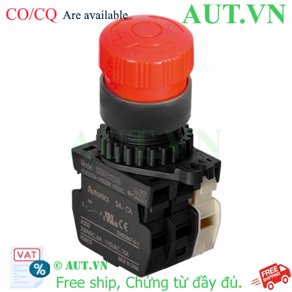 Nút Nhấn Autonics S2ER-E1R2AB Màu Đỏ | 2NO + 1NC | Nhấn Giữ Xoay Reset