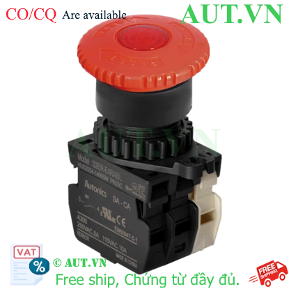 Nút nhấn khẩn cấp Autonics S2ER-E4RABLM (Ø40mm, LED, 1NO+1NC) - An toàn, Bền bỉ, Dễ lắp đặt