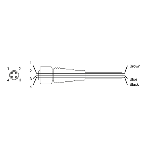 Cable cho cảm biến Autonics CIDH3-5 Cable cho cảm biến Autonics CIDH3-5