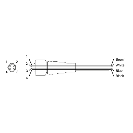 Cable cho cảm biến Autonics CIDH4-5-A Cable cho cảm biến Autonics CIDH4-5-A