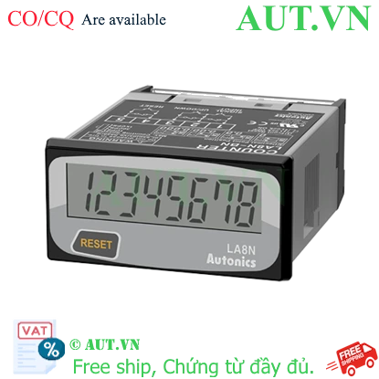 Bộ Đếm Kỹ Thuật Số Autonics LA8N-BN Pin Tích Hợp, Màn Hình LCD 8 Số