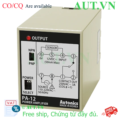 Bộ điều khiển cảm biến Autonics PA-12 Chính hãng | AUT VN