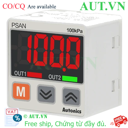 Cảm biến áp suất Autonics PSAN-01CA-R1/8 (0-100kPa, R1/8, 4-20mA/NPN) | AUT VN