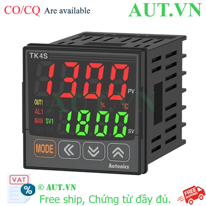 Đồng hồ nhiệt Autonics TK4S-14SR 48x48mm, Bộ điều khiển PID 50ms