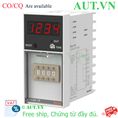 Bộ đếm/định thời Autonics FX4H-1P4 4 số, 1 Preset chính hãng