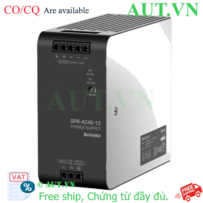Bộ nguồn xung Autonics SPB-A240-24 | 24VDC 10A 240W | Lắp ray DIN chính hãng