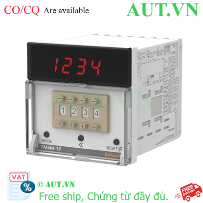 Bộ đếm Autonics FM4M-1P4 4 số 1 preset chính hãng | AUT VN