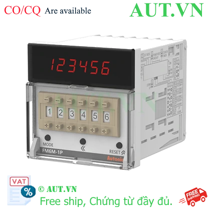 Bộ đếm Autonics FM6M-1P4 6 số, 1 ngõ ra cài đặt chính hãng