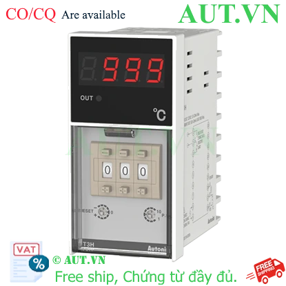 Bộ điều khiển nhiệt độ Autonics T3H-B4CJ8F-N | 96x48mm, Ngõ ra 4-20mA, Cảm biến loại J