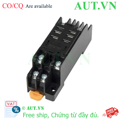 Đế rơ le Omron PTF08A cho rơ le LY 8 chân chính hãng