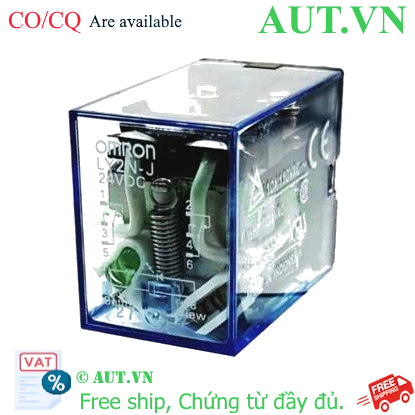 Rơ le trung gian Omron LY2N-J DC24V 10A (8 chân) Rơ le trung gian Omron LY2N-J DC24V 10A (8 chân)