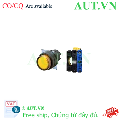 Công tắc nút nhấn Omron A22NL-BPM-TYA-G100-YB