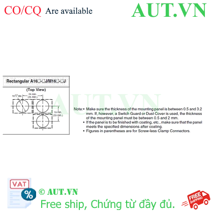 Công tắc nút nhấn Omron A16-JAM-1