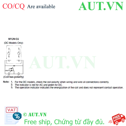 Rơ le trung gian Omron MY2N-D2 DC100/110
