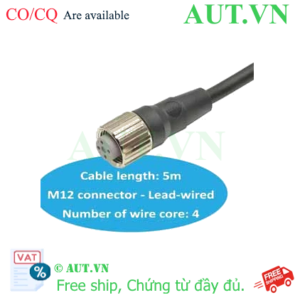Cable cho cảm biến Omron XS2F-M12PVC4S5M