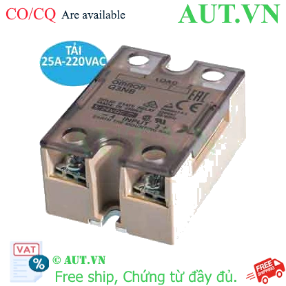 Relay bán dẫn Omron G3NB-225B-1 DC5-24 (25A, 240VAC)