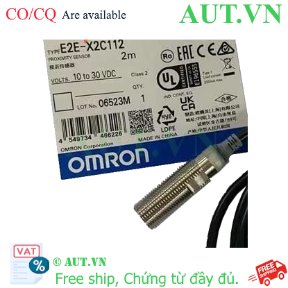 Cảm biến tiệm cận Omron E2E-X2C1 2M M12 NPN NO Chính hãng