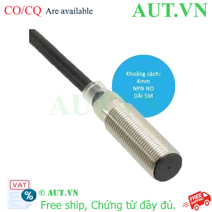 Cảm biến tiệm cận Omron E2B-M12KS04-WZ-C1 5M (NPN, M12, 4mm)