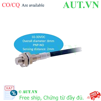 Cảm Biến Tiệm Cận Omron E2E-X2B1D8 M8 PNP NO 2mm | AUT VN