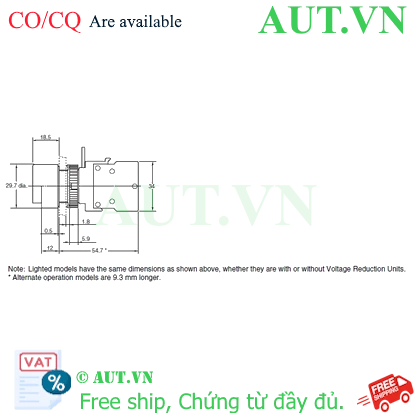 Công tắc nút nhấn Omron A22L-HR-24A-11A