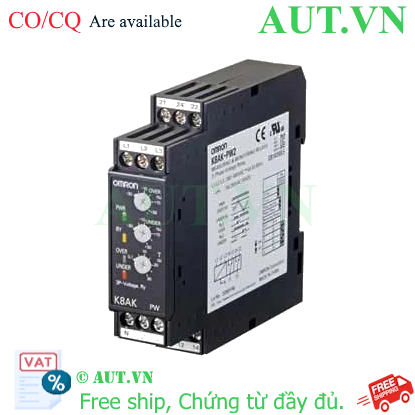 Rơ le bảo vệ điện áp 3 pha Omron K8AK-PW2 Chính Hãng Rơ le bảo vệ điện áp 3 pha Omron K8AK-PW2 Chính Hãng