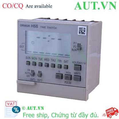 Timer Omron H5S-WB2 | Bộ Định Thời 2 Kênh, Lập Trình Tuần, Chính Hãng AUT VN