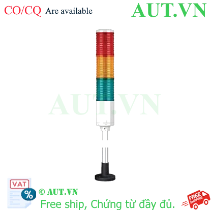 Đèn Tháp Tín Hiệu Qlight ST56L-3-220-RAG-QZ18 | 3 Tầng LED, 220VAC, Kèm Đế QZ18