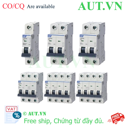 Aptomat MCB LS LA63H 3P C25A - Khung 63AF, 10kA, Bảo Vệ AC/DC | AUT VN