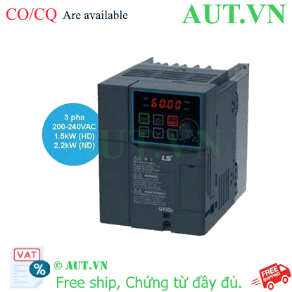 Biến tần LS LSLV0015G100C-2EONN 1.5kW 3 pha 200-240VAC