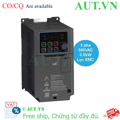 LSLV0008G100-4EOFN Biến tần LS 3 pha 380VAC 0.75kW 2.5A, 3.1A; 400Hz