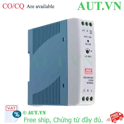MDR-20-24 Bộ nguồn lắp thanh ray MEAN WELL - Giá tốt
