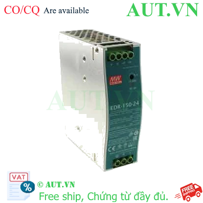 Bộ Nguồn Mean Well EDR-150-24 (24V 6.5A 150W) - Lắp Thanh Ray DIN Rail - Siêu Bền & Ổn Định