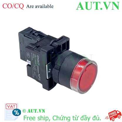 Nút nhấn có đèn loại nhấn nhả CHINT NP2-EW3465 230V LED 