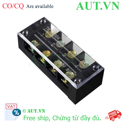 Cầu đấu dạng khối CHINT TB-6004, 4 cực, 60A, 600V