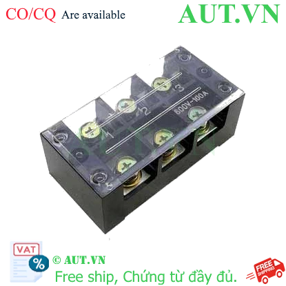 Cầu Đấu Điện Chint TB-10003 3 Cực 100A 600V - AUT VN