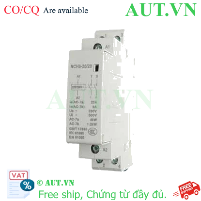 Contactor CHINT NCH8-20/20 220/230V - 20A - 2P - 2NO Chính Hãng