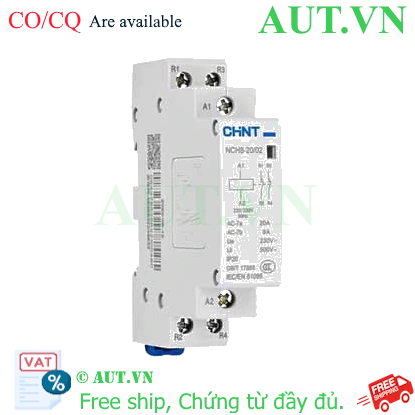 Khởi động từ CHINT NCH8-20/02 220/230V(R), 20A, 2P, 2NC