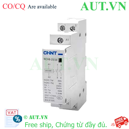 Contactor Chint NCH8-25/20 25A - 220/230V | Khởi Động Từ Chính Hãng AUT VN