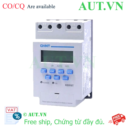 Công tắc hẹn giờ kỹ thuật số CHINT KG316T AC380V 