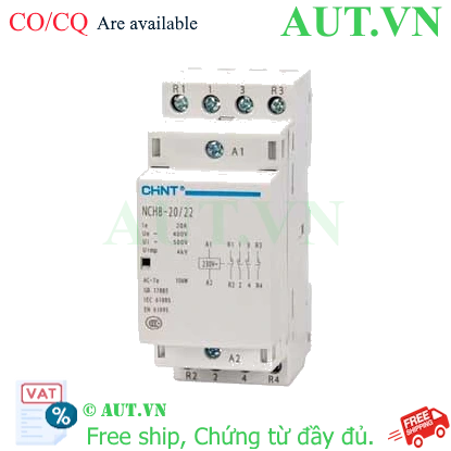 Công tắc tơ Chint NCH8-20/22 220/230V - 20A - giao nhanh